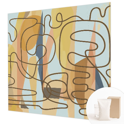 Modern wall mural for bedroom Abstract shapes