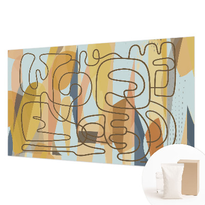 Modern wall mural for bedroom Abstract shapes