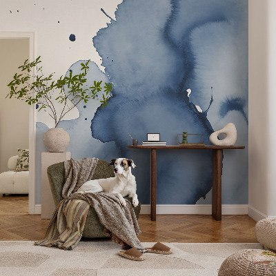 High quality photo wallpaper Navy blue splashes