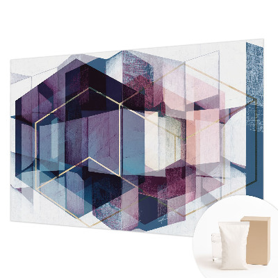 Non-woven wall mural Geometric cubes