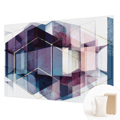 Non-woven wall mural Geometric cubes