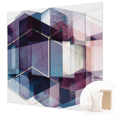 Non-woven wall mural Geometric cubes