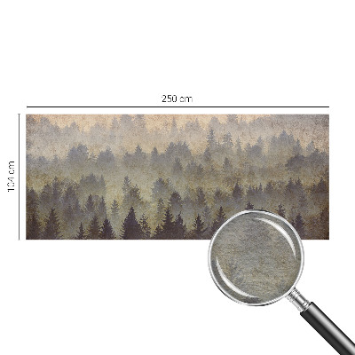 Photo wall mural Forest fog