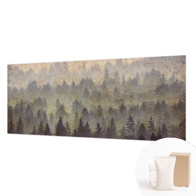 Photo wall mural Forest fog