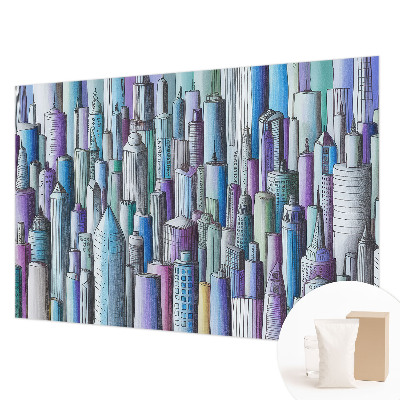 Wall mural for bedroom City skyscrapers