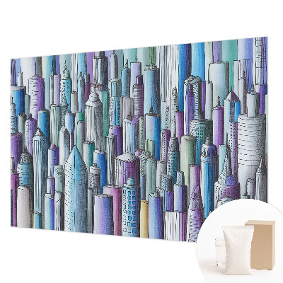 Wall mural for bedroom City skyscrapers