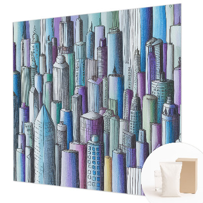 Wall mural for bedroom City skyscrapers