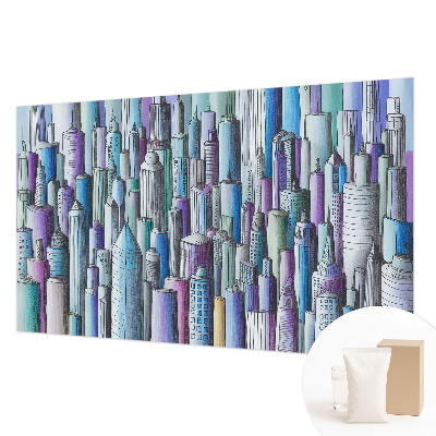 Wall mural for bedroom City skyscrapers