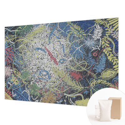 Bedroom wall mural wallpaper Plant swirls