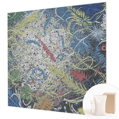 Bedroom wall mural wallpaper Plant swirls