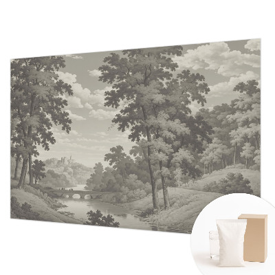 Large wall mural Castle and bridge