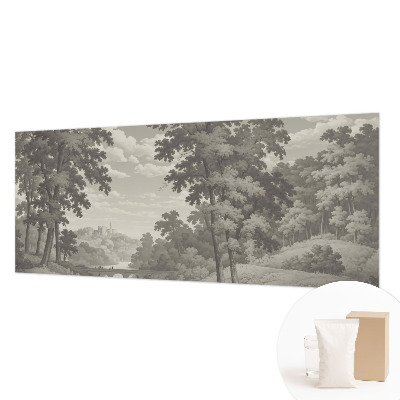 Large wall mural Castle and bridge