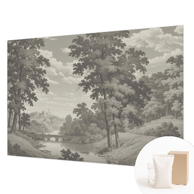 Large wall mural Castle and bridge