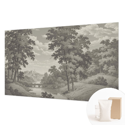 Large wall mural Castle and bridge