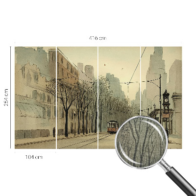 Custom size wall mural Urban symmetry