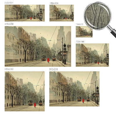 Custom size wall mural Urban symmetry