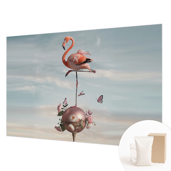 Large wall mural wallpaper Elegant flamingo