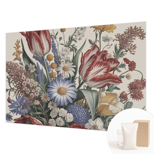 Decorative wall mural for living room Flower bouquet
