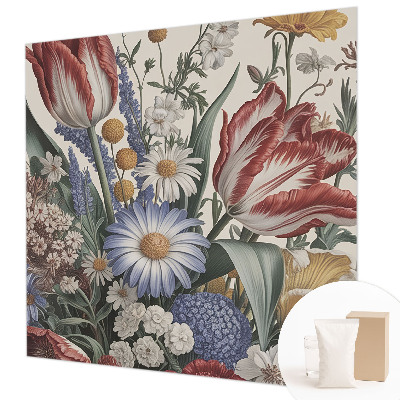 Decorative wall mural for living room Flower bouquet