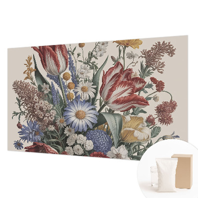 Decorative wall mural for living room Flower bouquet