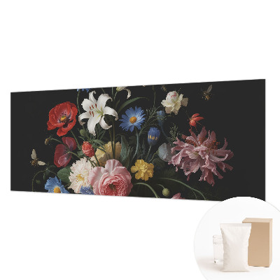 Wall mural Flowers with insects