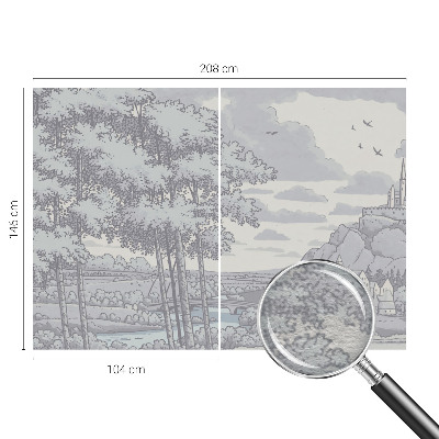 Non-woven photo wallpaper Fairytale landscape