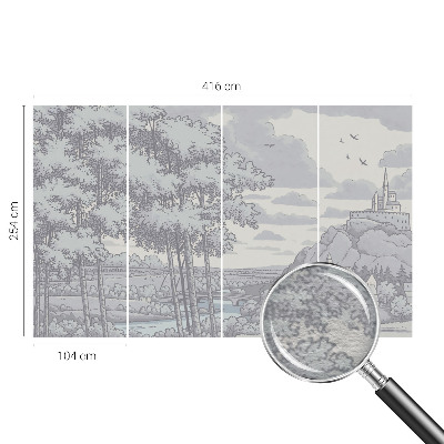 Non-woven photo wallpaper Fairytale landscape