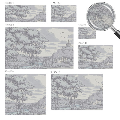 Non-woven photo wallpaper Fairytale landscape