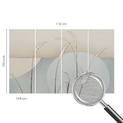 Photo wallpaper Gentle grasses
