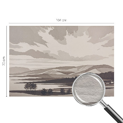 Wallpaper mural for living room A peaceful landscape