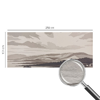 Wallpaper mural for living room A peaceful landscape