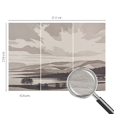 Wallpaper mural for living room A peaceful landscape