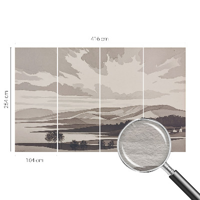 Wallpaper mural for living room A peaceful landscape