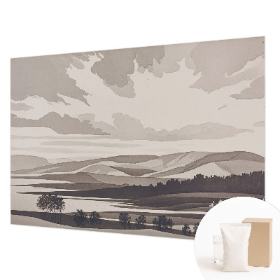 Wallpaper mural for living room A peaceful landscape