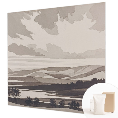 Wallpaper mural for living room A peaceful landscape