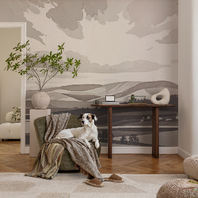 Wallpaper mural for living room A peaceful landscape