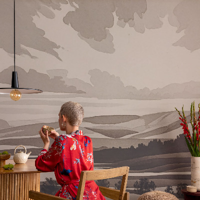 Wallpaper mural for living room A peaceful landscape