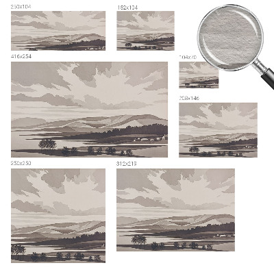 Wallpaper mural for living room A peaceful landscape