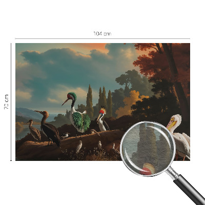 Photo wall mural Picturesque birds