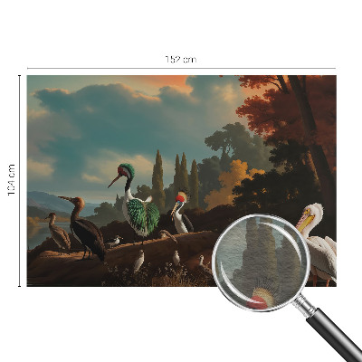 Photo wall mural Picturesque birds