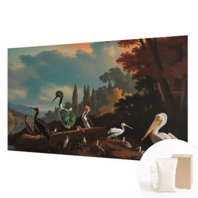Photo wall mural Picturesque birds