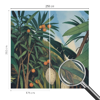 Modern wall mural for bedroom Tropical jungle