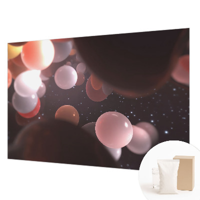 Custom size wall mural Space balls