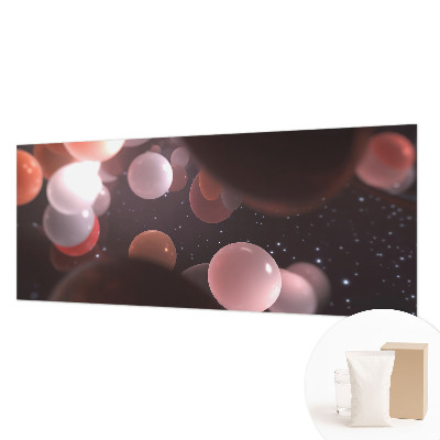 Custom size wall mural Space balls