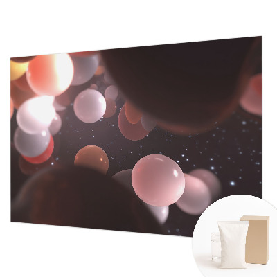 Custom size wall mural Space balls