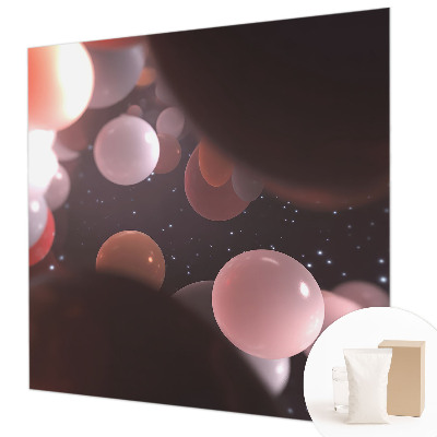 Custom size wall mural Space balls