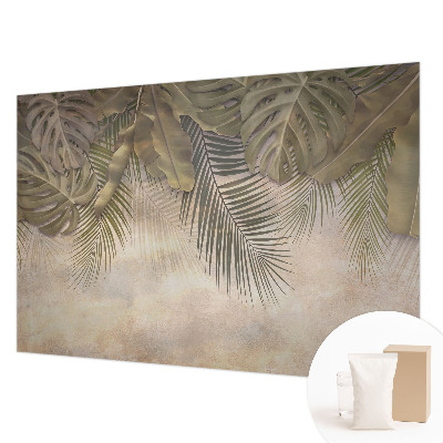 Premium wall mural for bedroom Tropical leaves