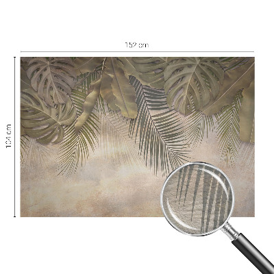 Premium wall mural for bedroom Tropical leaves