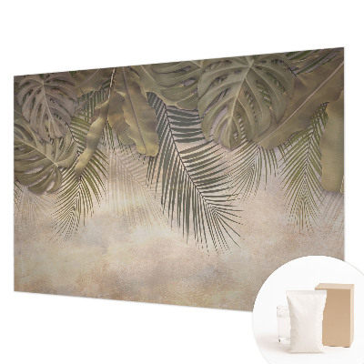 Premium wall mural for bedroom Tropical leaves