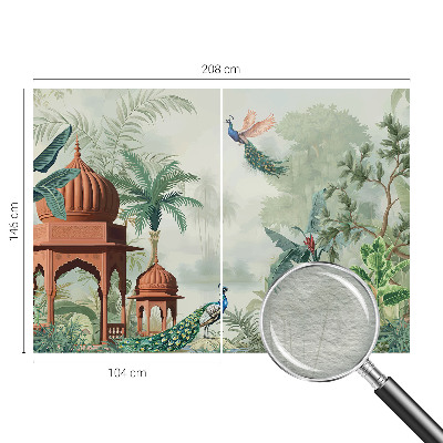 Non-woven photo wallpaper Peacock Gardens